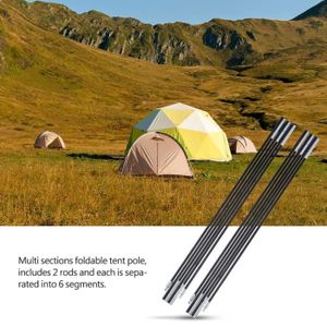 TENTE DE CAMPING SED Tige de support de tente Kit de cadres d'auvent pour tente de camping en fibre de verre SD021