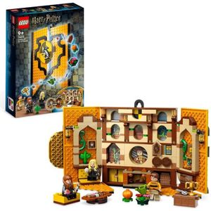 ASSEMBLAGE CONSTRUCTION LEGO® Harry Potter 76412 Le Blason de la Maison Poufsouffle - Jouet avec Figurines et Déco Château Poudlard