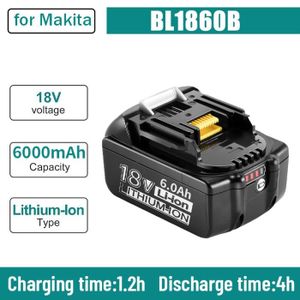 BATTERIE MACHINE OUTIL Batterie LiBatter BL1850B 18V 6,0 Ah compatible av