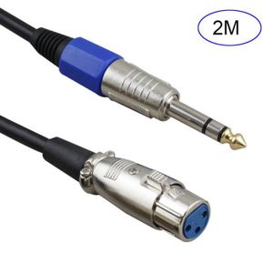 Adam Hall Cables K3MFP0300 S/érie 3 Star C/âble Microphone XLR Femelle vers Jack 6,35 mm Mono 3 m