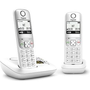 Téléphone fixe Gigaset A695A Duo - Téléphone Fixe sans Fil avec r