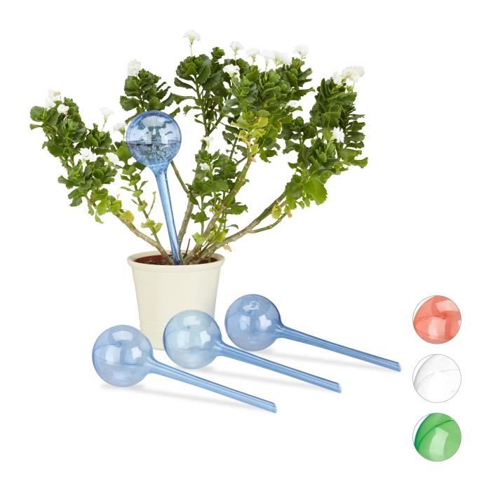 EBANKU 6 Pièces Globes d'arrosage pour Plantes, Ampoules en Verre pour  Plantes à Dispositif d'arrosage Automatique, Système d'abreuvoir  Automatique Coloré pour Plantes d'Intérieur et d'Extérieur : :  Jardin