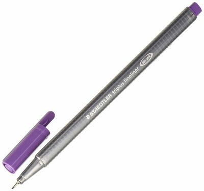 Feutre Staedtler Triplus Fineliner 0,3 Mm - Pointe Superfine Métal, Encre Dry Safe, Couleur Ocre Roux - 8