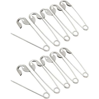 Lot de 10 épingles de sécurité Robustes et polyvalentes de 140 mm, Professionnelles, pour réparations, Loisirs créatifs, vêtements - Beaux-Arts et Loisirs créatifs