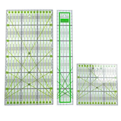 Lot De 3 Règles Patchwork Acrylique - Multifonction Couture Manuelle