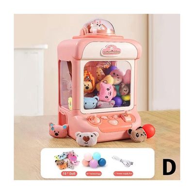 Distributeur De Capsules Miniature – Machine à Surprise Avec 15 Accessoires – Rose, éducatif