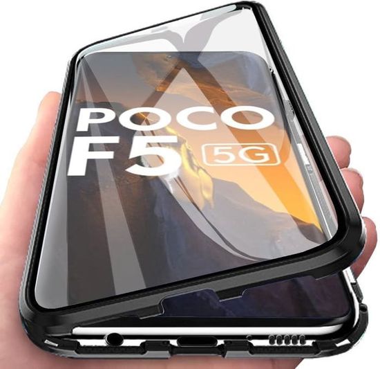 Ivoler Noir Mat Coque Pour Xiaomi Poco F5 Pro Avec Protection Caméra
