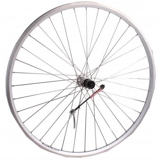Roue arriere VTT Ville Frein de jante de 28 pouces alu. 36G argent Cdiscount Sport