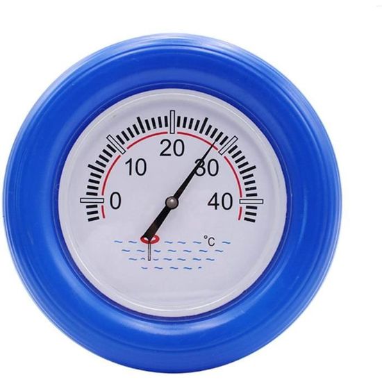 Thermomètre Piscine Avec Chaîne - Lecture Facile 0-40°C, Pour Piscine, Spa, Étang, Aquarium