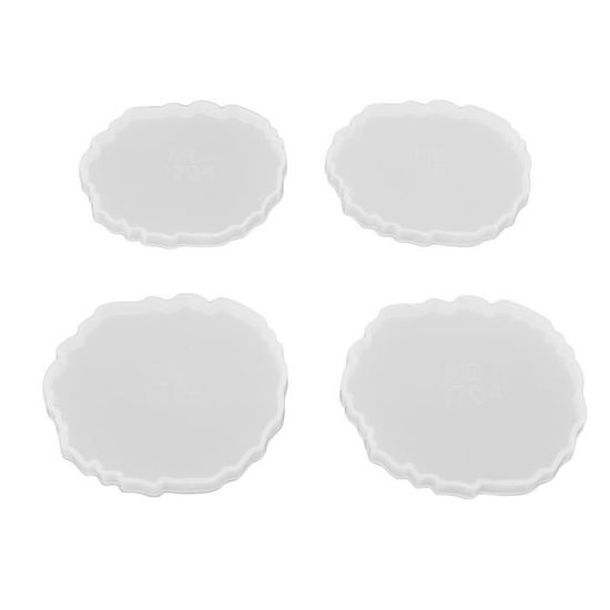 2 Moules Silicone Pour Jetons De Caddie - DIY Résine époxy, Effet Miroir, Porte-clés Décoratif - 13