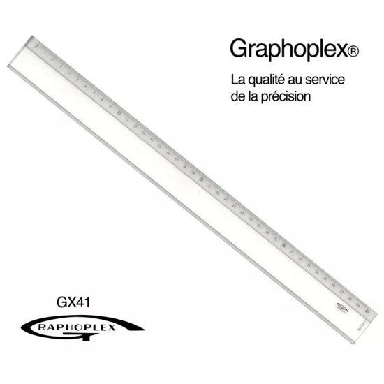 Règle Fixe En Acrylique 50 Cm GRAPH IT, Biseau Gradué Et Bord Anti-tache - Neuf