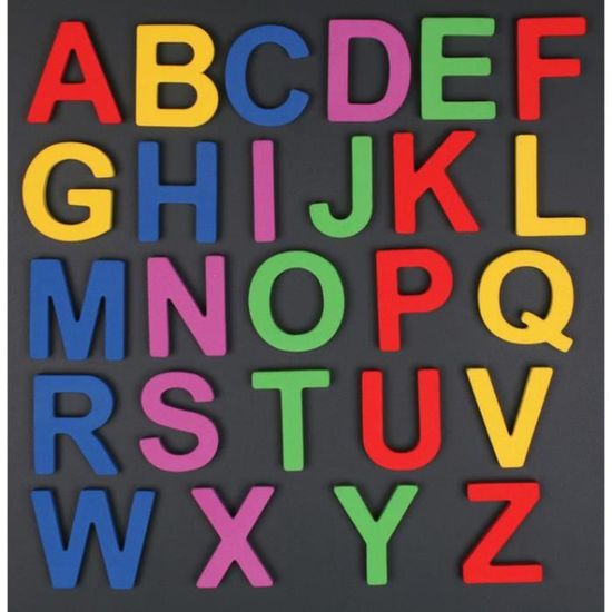 52pcs Magnétique Alphabet lettres majuscules et chiffres aimants jouets d'apprentissage 