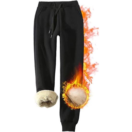 Generisch 2025 - Pantalon de jogging pour femme avec doublure en polaire - Pantalon large et droit - Pantalon Generisch 2025 - Pantalon de jogging pour femme avec doublure en polaire - Pantalon large et droit - Pantalon