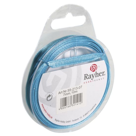 2 mètres de ruban satin largeur de 10 mm 1 cm Couleur Bleu clair