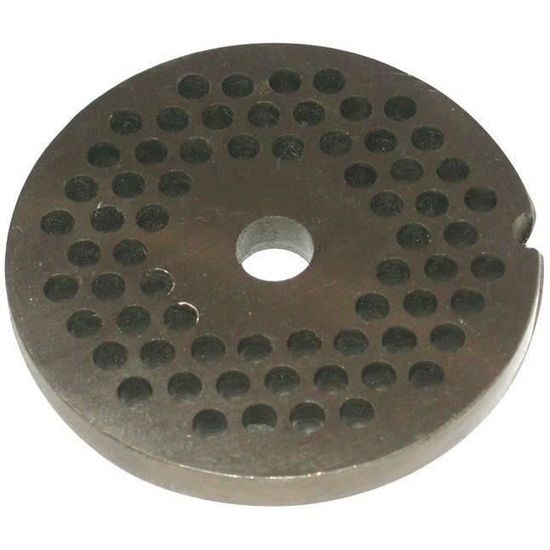 Grille Acier C55 100mm Grille Pour Hachoir à Viande Reber N°32 - Trou 4,5 Mm, Diamètre 100 Mm, Acier C55