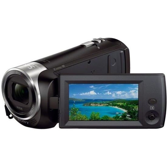 Caméscope Sony HDRCX240EB Full HD - Capteur CMOS Exmor R - Zoom optique x27 - Optique Zeiss