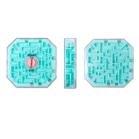 Cube Labyrinthe à Billes - Jouet Puzzle 3D - 5 Billes Acier - Défi Mental Enfants 6+ - Cadeau Éducatif