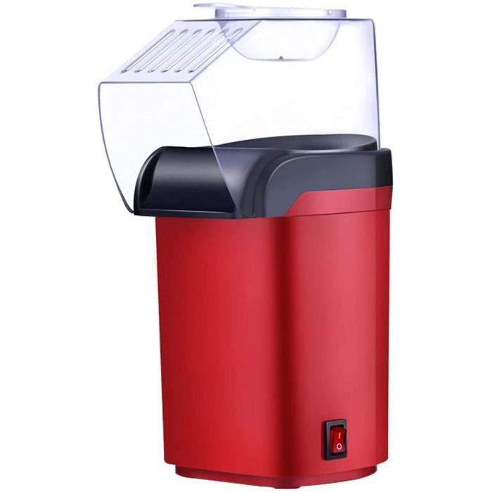 Machine à Pop-corn 5 L avec Grand Couvercle Plaque Antiadhésive en