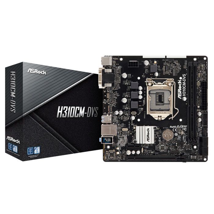 ASRock H310CMDVS Cartemère micro ATX Socket LGA1151 H310 USB 3.1 Gen 1 Gigabit LAN carte