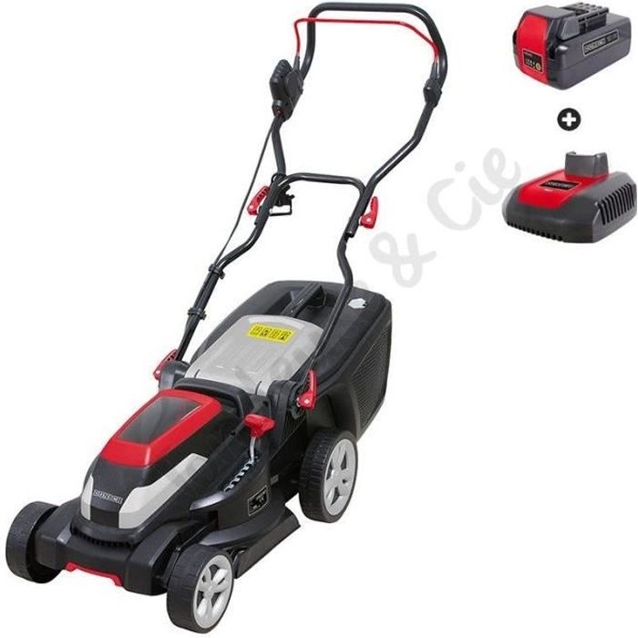 Pack tondeuse à gazon batterie lithium 40V Dunsch coupe 38 cm
