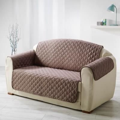 DOUCEUR d'INTERIEUR Protège canapé matelassé Club 279x179 cm noisette