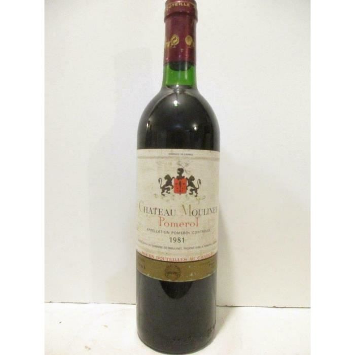 pomerol château moulinet rouge 1981 - bordeaux