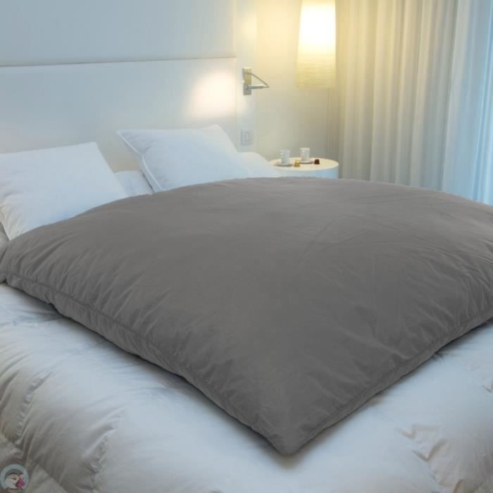 Housse d édredon 90x150 cm gris clair