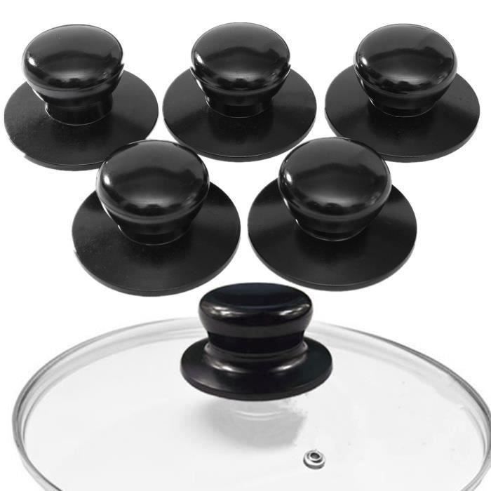 5pcs Poignée Bouton Remplacement Pour Marmite Couvercle Casserole Pot Cuisine ens20322