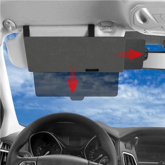 Extension de pare-soleil de voiture,Anti-éblouissement Rallonge Pare Soleil Voiture,Protection pour Siège Conducteur Ou Passager