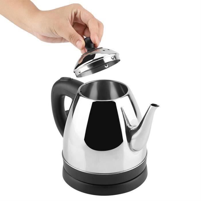 Bouilloire électrique bouilloire à eau rapide 1,2 L avec adapteur EU(noir)--Rose Vie