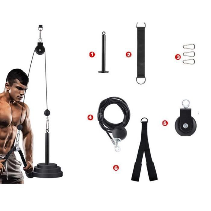 KELUODAE % Poulie Musculation Fitness Système De CâBle De Poulie Système Poulie Fitness Machine Pulldown BARRE POUR TRACTION