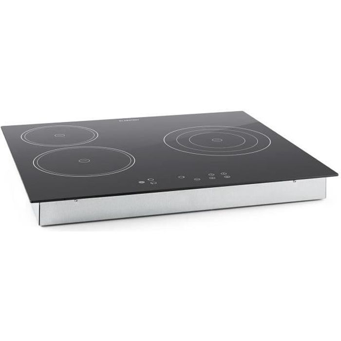 Klarstein Virtuosa - Plaque de cuisson encastrable avec 3 plaques en vitrocéramique d'une puissance totale de 5300W
