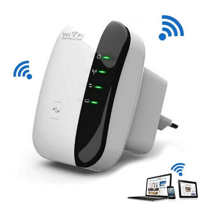 Amplificateur WiFi Repeteur Booster de signal sans fil WiFi extender 300M WLAN 802.11n-g-b