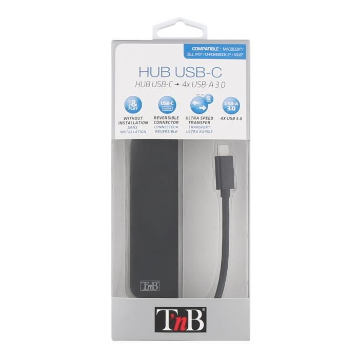 T'NB Hub USB C vers 4 USB A 3.0