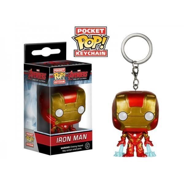 Porte Clé Marvel Avengers - Iron Man Pop 4cm Porte Clé Marvel Avengers