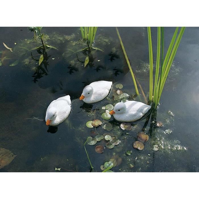 Caneton blanc décoratif de bassin à poser