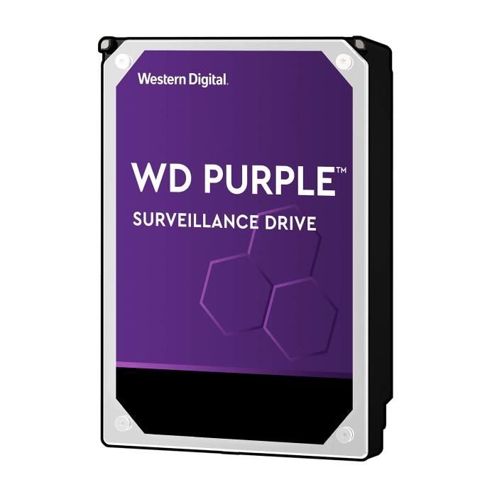 WD Purple Surveillance WD30PURZ Disque Dur Interne 3 to 3,5- SATA 6 Go-s 5400 TR-Min Mémoire Tampon 64 Mo