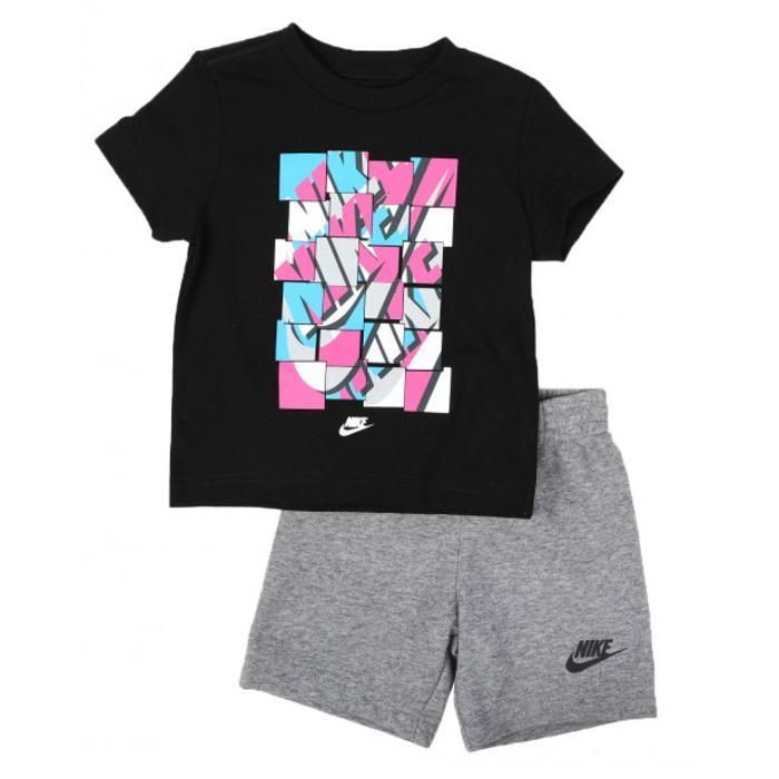 Ensemble t shirt et short Nike Nsw Add Ft Noir Gris Cdiscount Pret a Porter