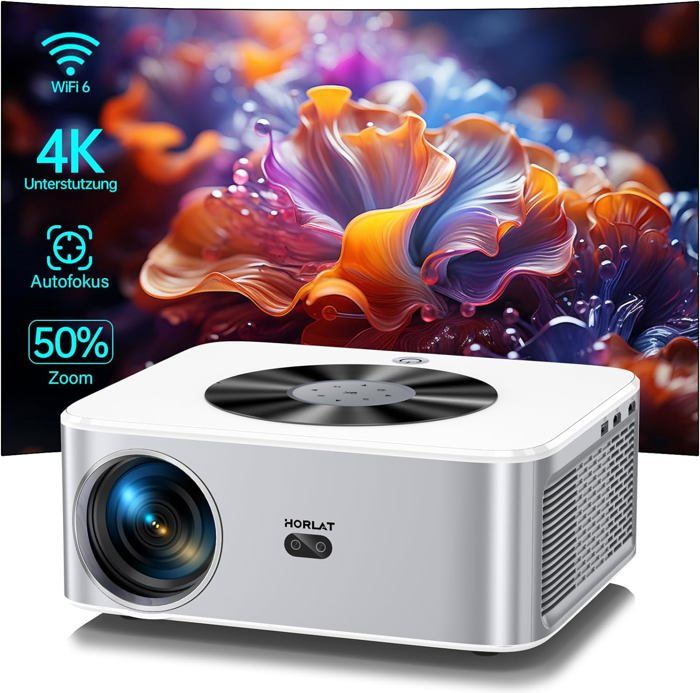 [Auto Focus/Keystone] Vidéoprojecteur 4K WiFi Bluetooth 18000 Lumens ...