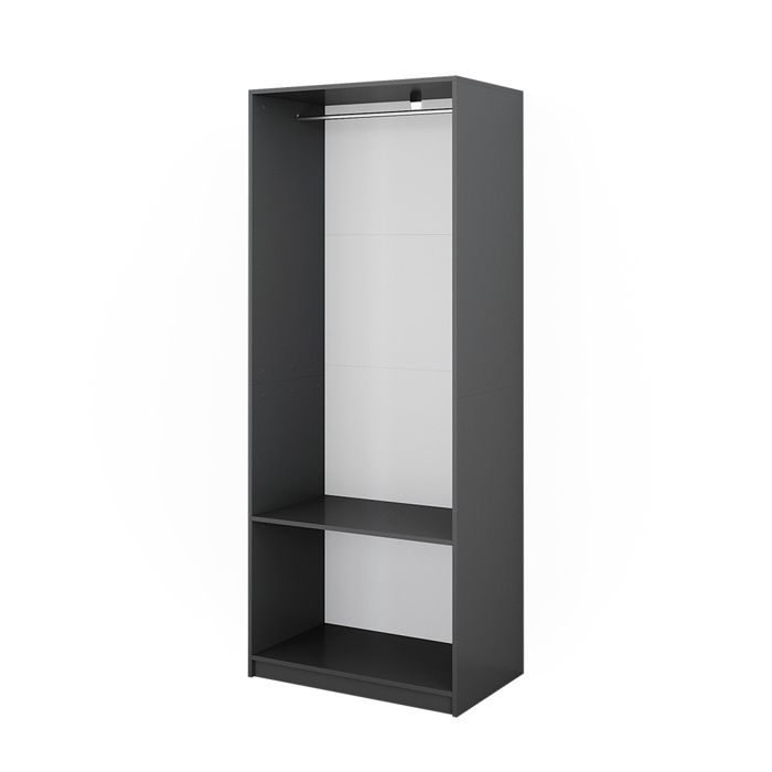 Armoire à vêtements Elmo 80x200cm Anthracite Vicco 50201 Armoire à vêtements Elmo 80x200cm Anthracite Vicco 50201