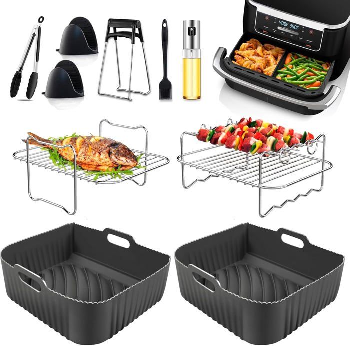 Hot Air Fryer Accessories for Ninja Foodi Flexdrawer 10.4 L AF500EU, 180 Pieces Air Fryer Baking Paper Compatible with Instant 8.5L and Duronic 10L ( 180 Pieces