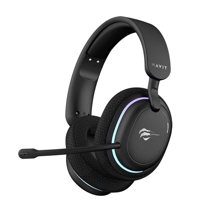 Casque sans fil Havit Fuxi H7 Micro amovible Lumière RVB ambiante - vue 2