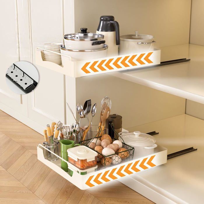 Organiseur De Placard à 2 Attaches Sous évier Avec Tiroir De Rangement