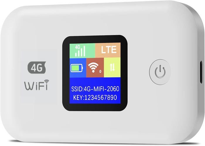 4G Routeur Wifi Portable Routeur 4G Sim Routeur Internet Mobile Lte JusquÀ 150 Mbps Écran LedBatterie 3000 Mah Pocket Wifi