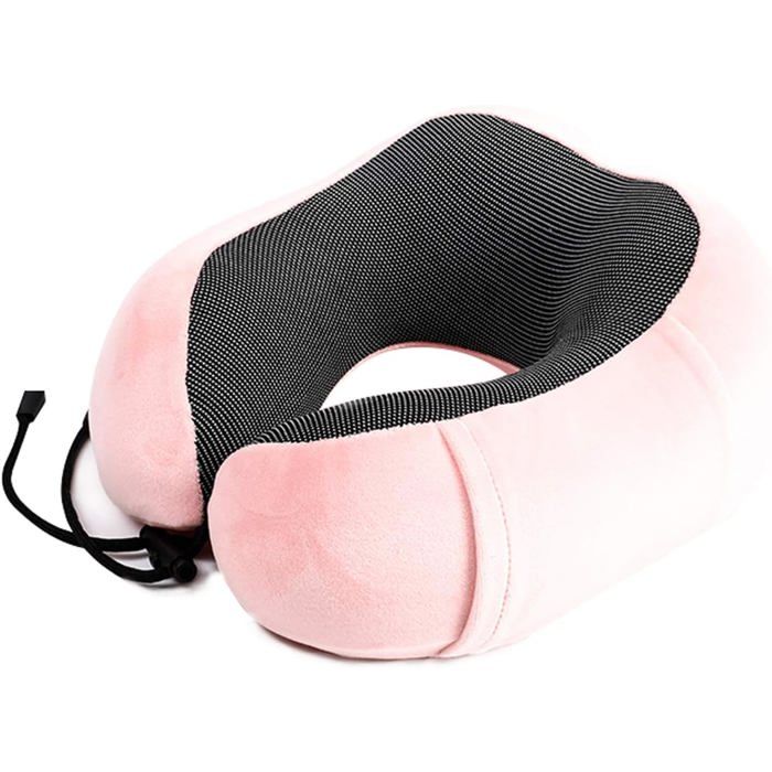 Coussin De Voyage U Pillow – Mémoire De Forme, Housse Flanelle, Avec Sac