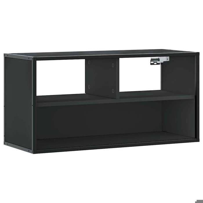 RemiseMeuble de télévision/ Meuble TV - noir 80 x 31 x 39 5 cm Bois dingénierie et métal JILIMAISON20258651889