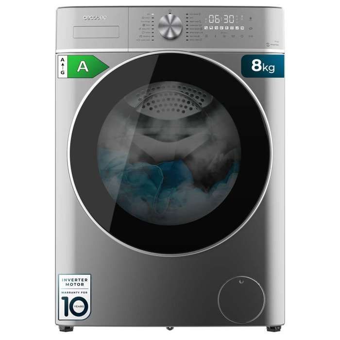 Cecotec Lave-linge Bolero DressCode 8800 Inverter Acier A - Cecotec