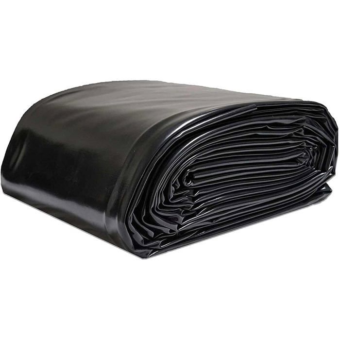 Bâche de protection pour bassin en caoutchouc - Noire - Préformée