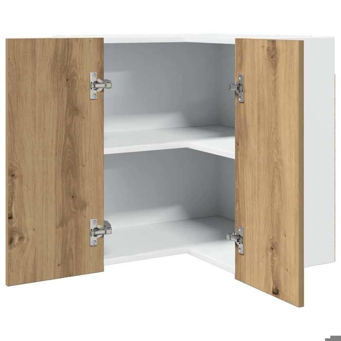 JOLI - Armoire de cuisine - ZHOUJIE - Armoire dangle suspendue Lyon Chêne artisanal 57 x 57 x 60 cm - bois dingénierie