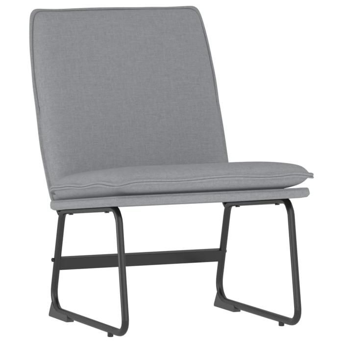 KENNETH@ Chaise longue Gris clair 52x75x76cm Tissu CL22031